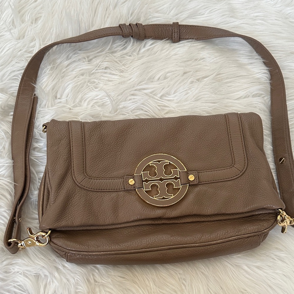 Tory Burch Tan Leather Shoulder Bag